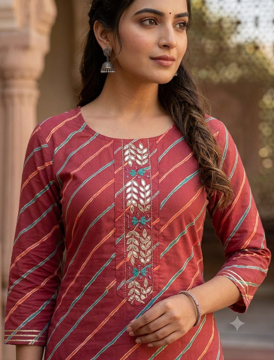 Cotton Handwork Kurti